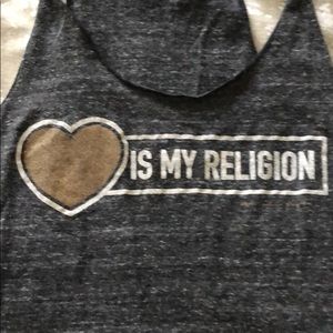 Spiritual gangster love is my religion tank